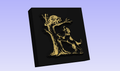 Coon Hunt Novelty BRASS 3D Leather Stamp