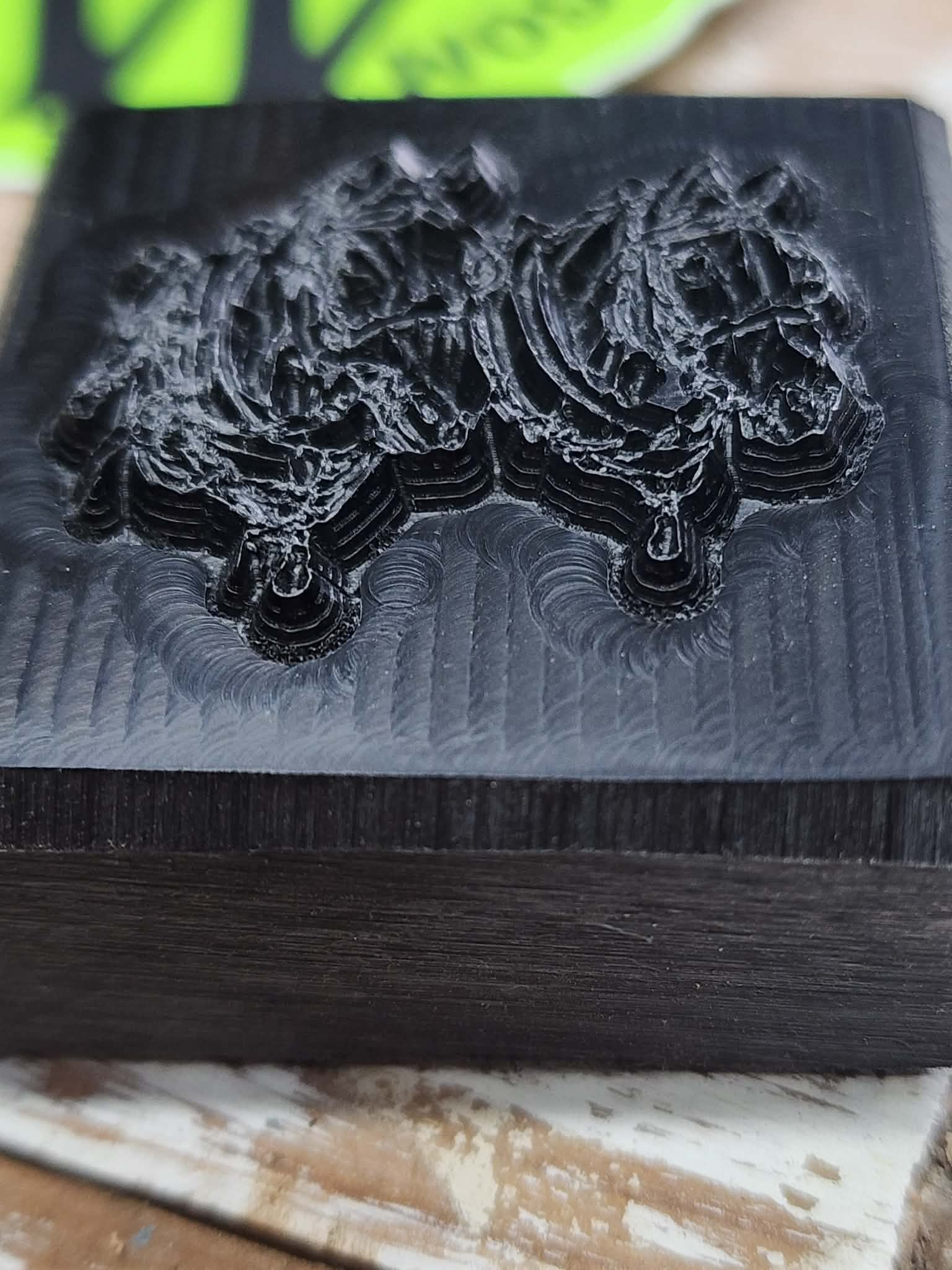 Draft Horses Team Novelty 3D Polymer Leather Stamp