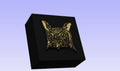 Owl Head Novelty 3D Polymer Leather Stamp
