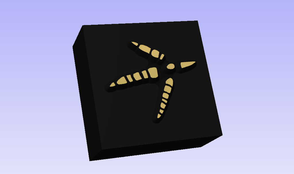 Turkey Track Novelty 3D Polymer Leather Stamp