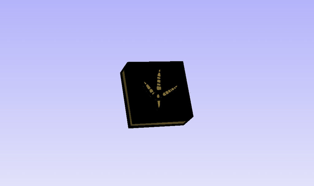 Turkey Track Novelty 3D Polymer Leather Stamp