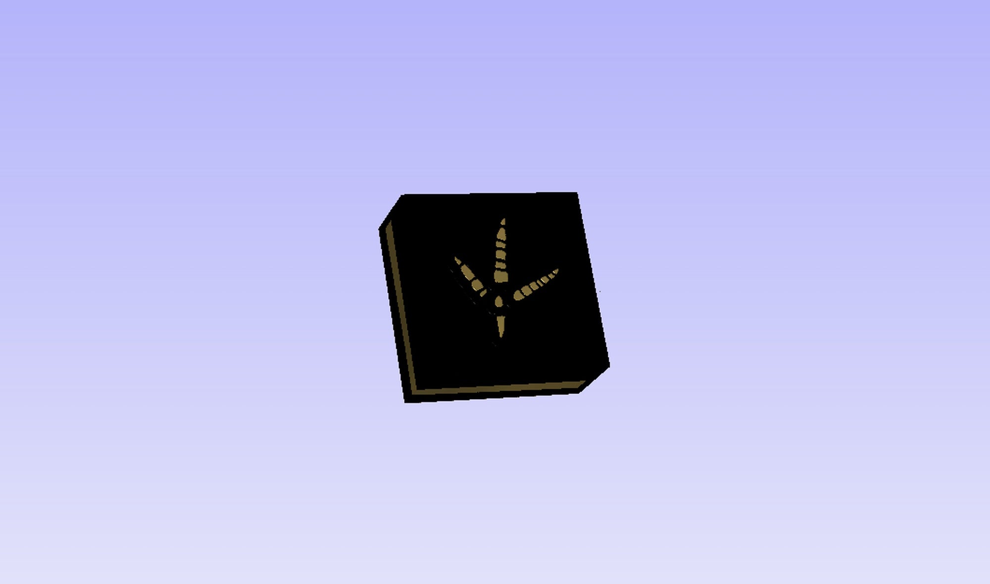 Turkey Track Novelty 3D Polymer Leather Stamp