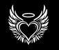 Winged Heart Novelty 3D Polymer Leather Stamp